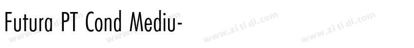 Futura PT Cond Mediu字体转换